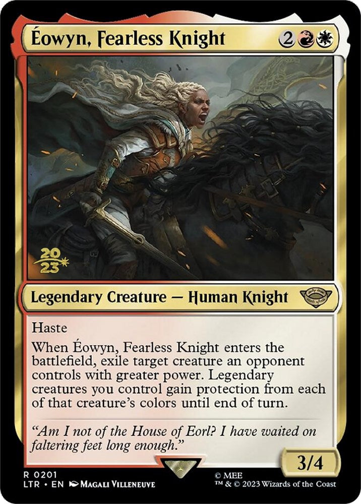 Eowyn, Fearless Knight [The Lord of the Rings: Tales of Middle-Earth Prerelease Promos] | Deep Dive Games St. Marys