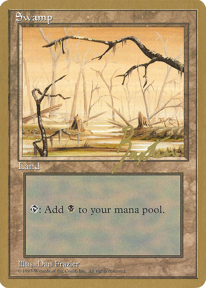 Swamp (gb370) (George Baxter) [Pro Tour Collector Set] | Deep Dive Games St. Marys