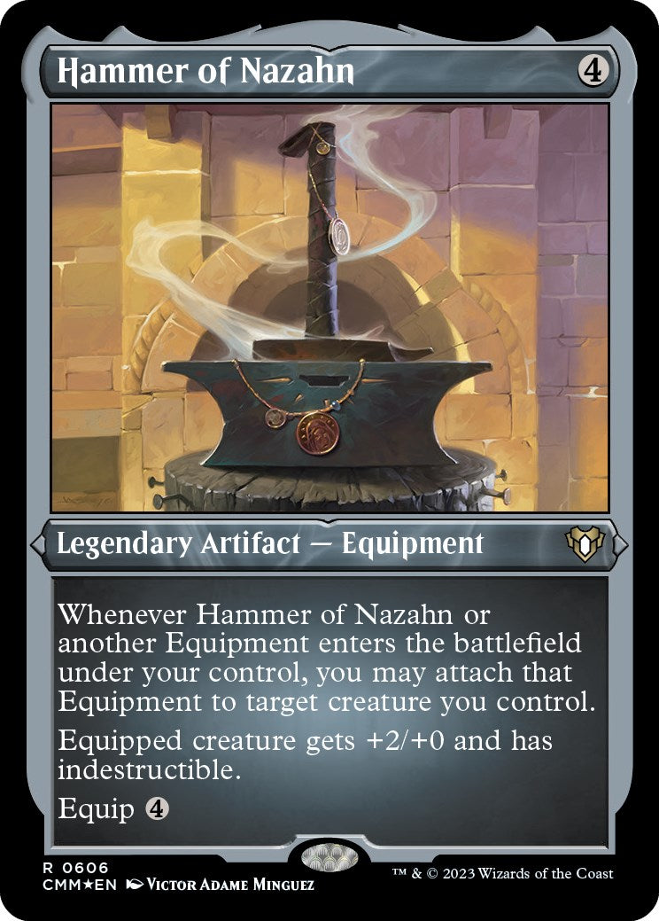Hammer of Nazahn (Foil Etched) [Commander Masters] | Deep Dive Games St. Marys