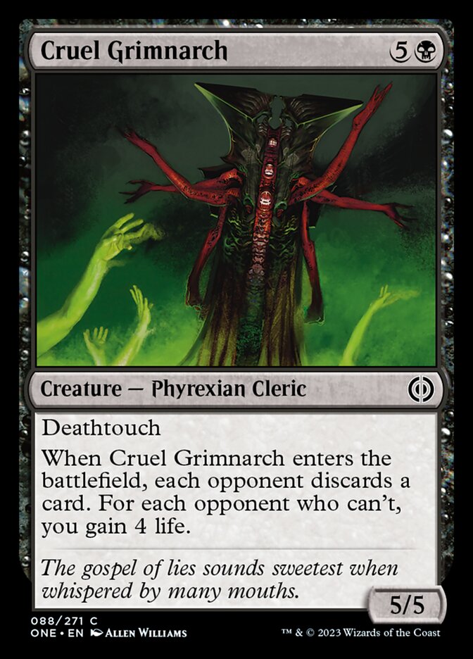 Cruel Grimnarch [Phyrexia: All Will Be One] | Deep Dive Games St. Marys