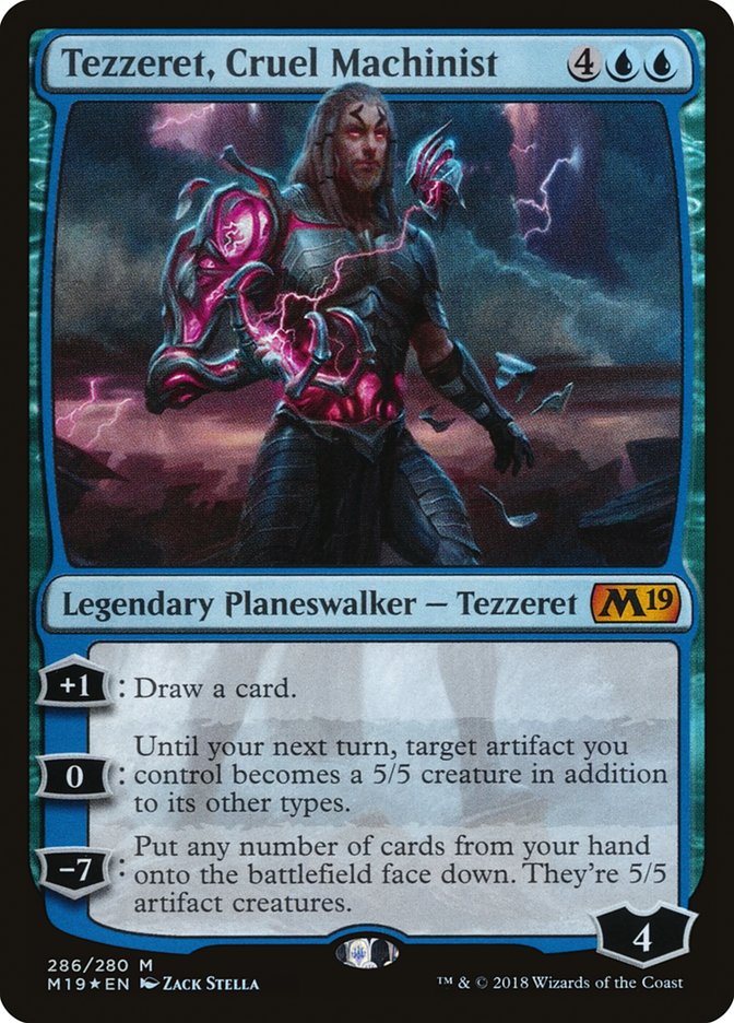 Tezzeret, Cruel Machinist [Core Set 2019] | Deep Dive Games St. Marys