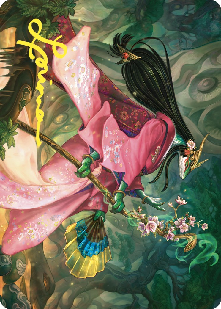 Sakiko, Mother of Summer Art Card (Gold-Stamped Signature) [Commander Masters Art Series] | Deep Dive Games St. Marys