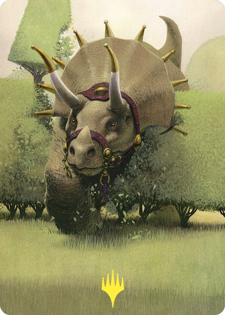 Regal Behemoth Art Card (Gold-Stamped) [Commander Masters Art Series] | Deep Dive Games St. Marys