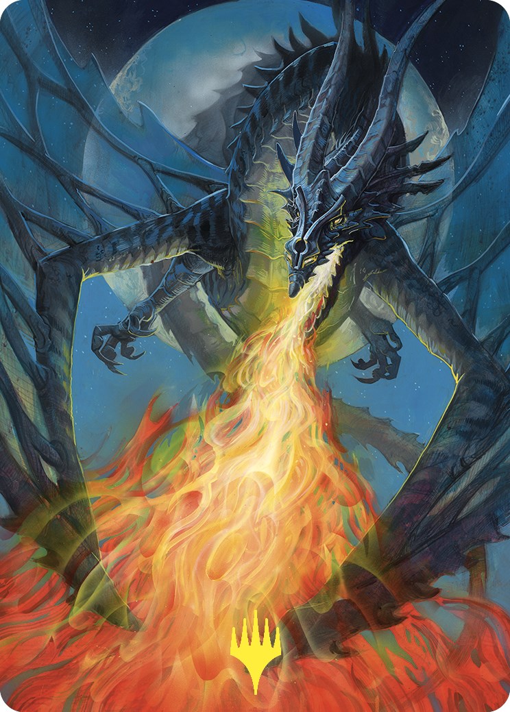 Balefire Dragon Art Card (Gold-Stamped) [Commander Masters Art Series] | Deep Dive Games St. Marys