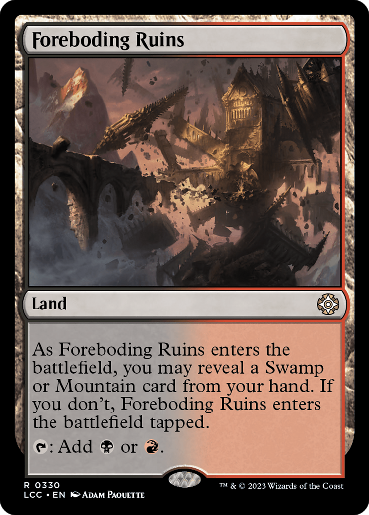 Foreboding Ruins [The Lost Caverns of Ixalan Commander] | Deep Dive Games St. Marys