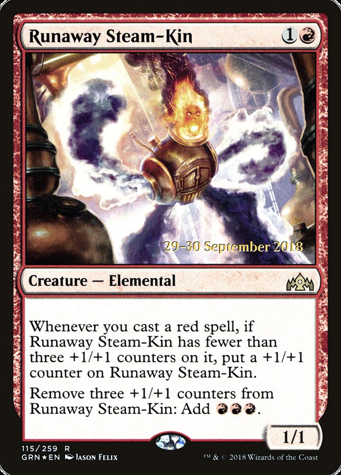 Runaway Steam-Kin [Guilds of Ravnica Prerelease Promos] | Deep Dive Games St. Marys