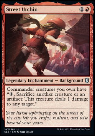 Street Urchin [Commander Legends: Battle for Baldur's Gate] | Deep Dive Games St. Marys