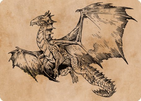 Ancient Bronze Dragon Art Card (58) [Commander Legends: Battle for Baldur's Gate Art Series] | Deep Dive Games St. Marys