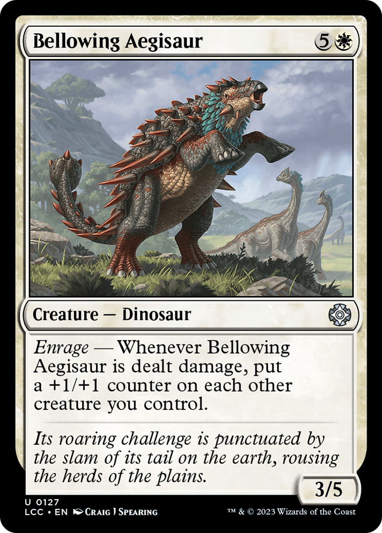 Bellowing Aegisaur [The Lost Caverns of Ixalan Commander] | Deep Dive Games St. Marys