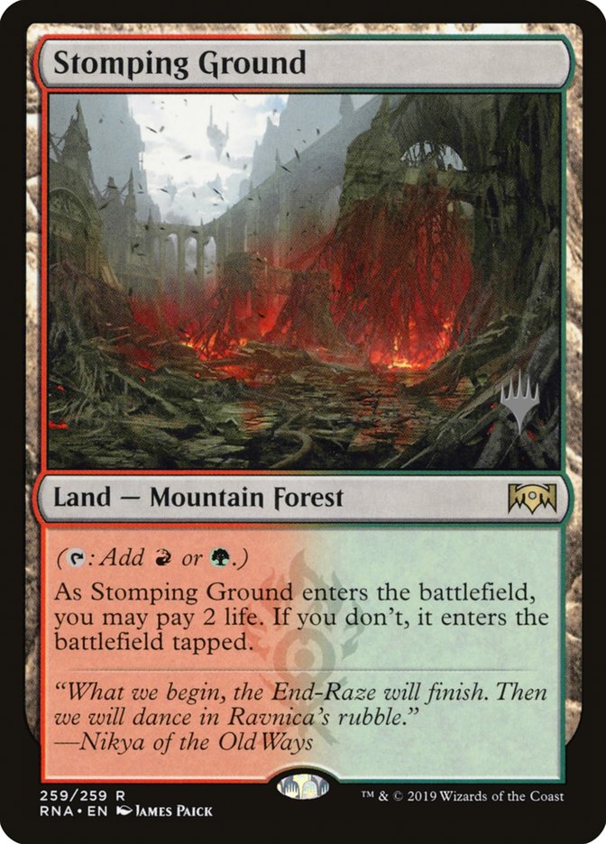 Stomping Ground (Promo Pack) [Ravnica Allegiance Promos] | Deep Dive Games St. Marys