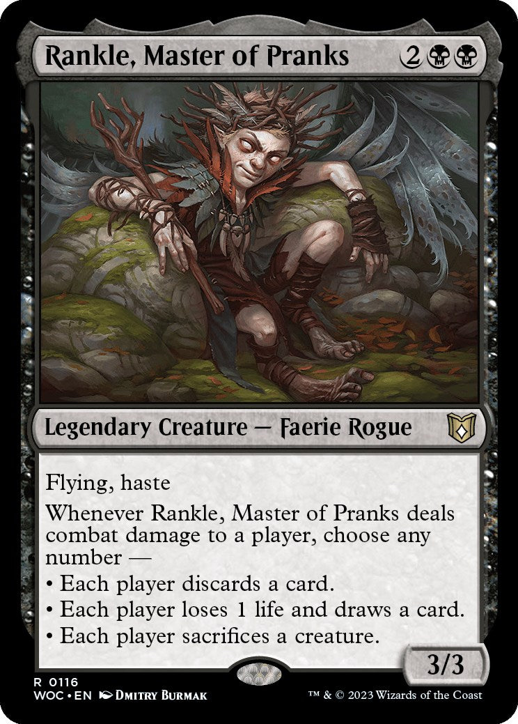 Rankle, Master of Pranks [Wilds of Eldraine Commander] | Deep Dive Games St. Marys