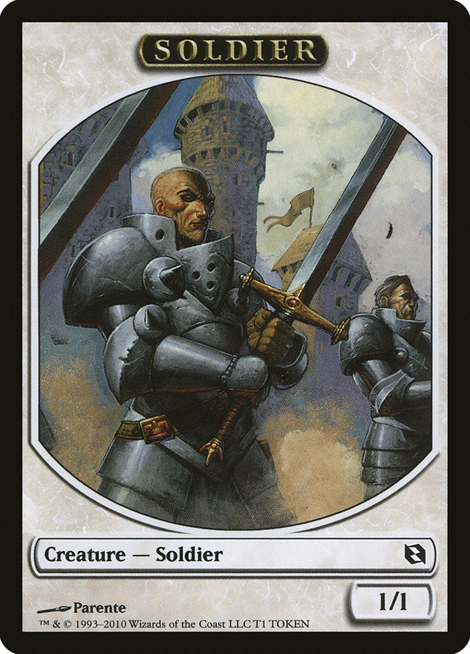 Soldier Token [Duel Decks: Elspeth vs. Tezzeret Tokens] | Deep Dive Games St. Marys