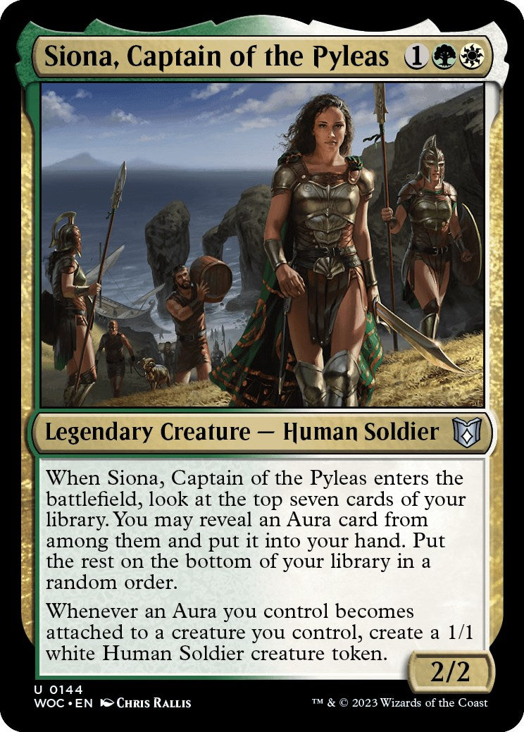 Siona, Captain of the Pyleas [Wilds of Eldraine Commander] | Deep Dive Games St. Marys