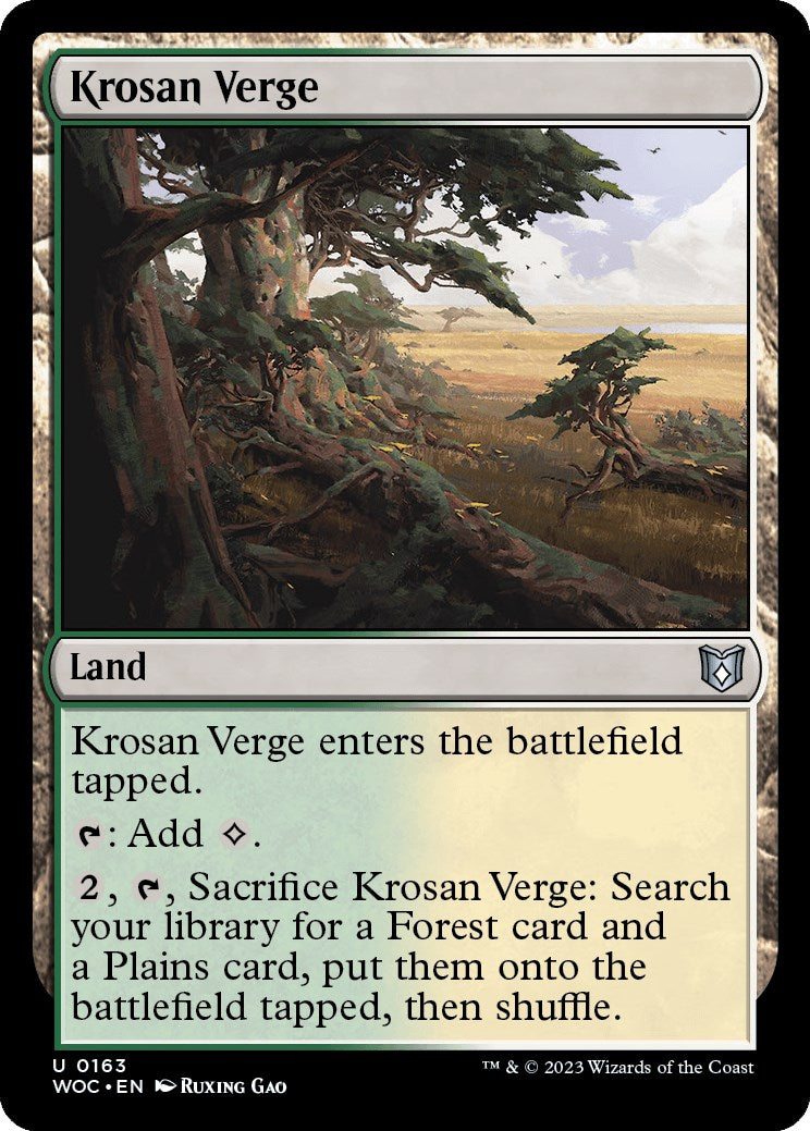 Krosan Verge [Wilds of Eldraine Commander] | Deep Dive Games St. Marys