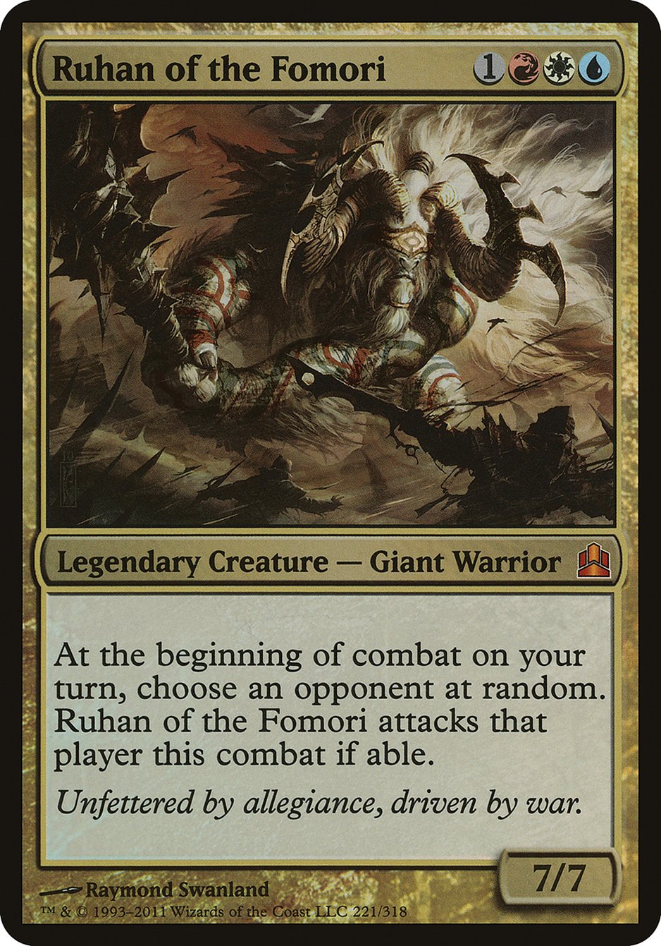 Ruhan of the Fomori (Oversized) [Commander 2011 Oversized] | Deep Dive Games St. Marys