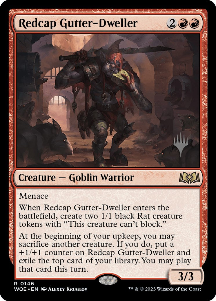 Redcap Gutter-Dweller (Promo Pack) [Wilds of Eldraine Promos] | Deep Dive Games St. Marys