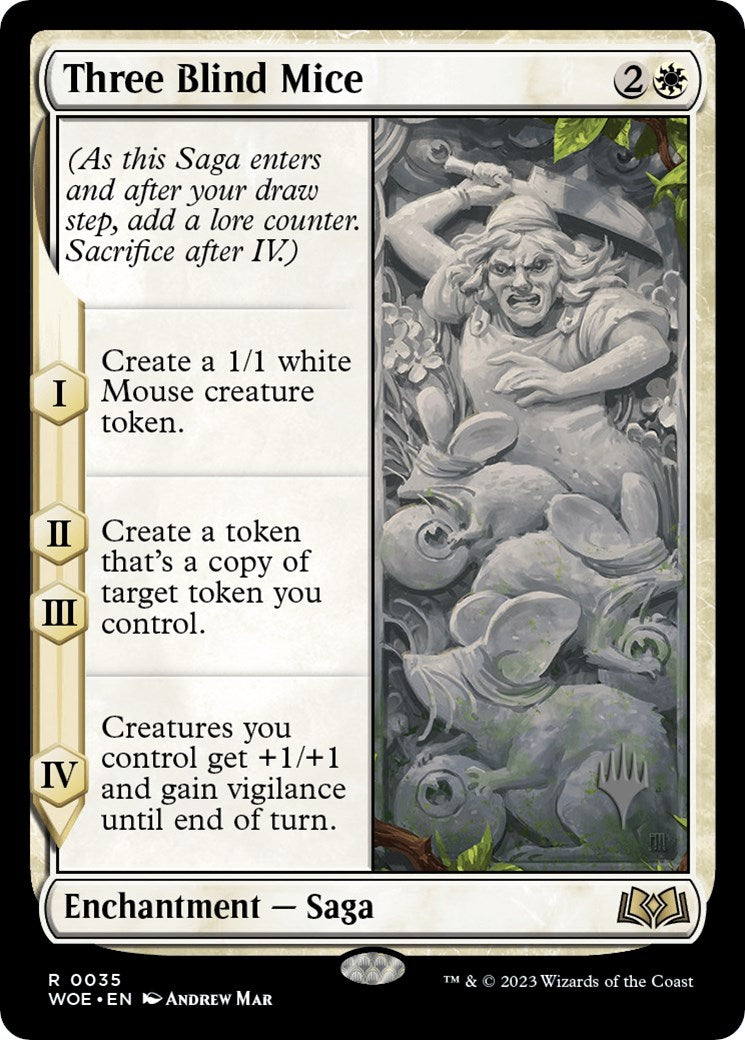 Three Blind Mice (Promo Pack) [Wilds of Eldraine Promos] | Deep Dive Games St. Marys