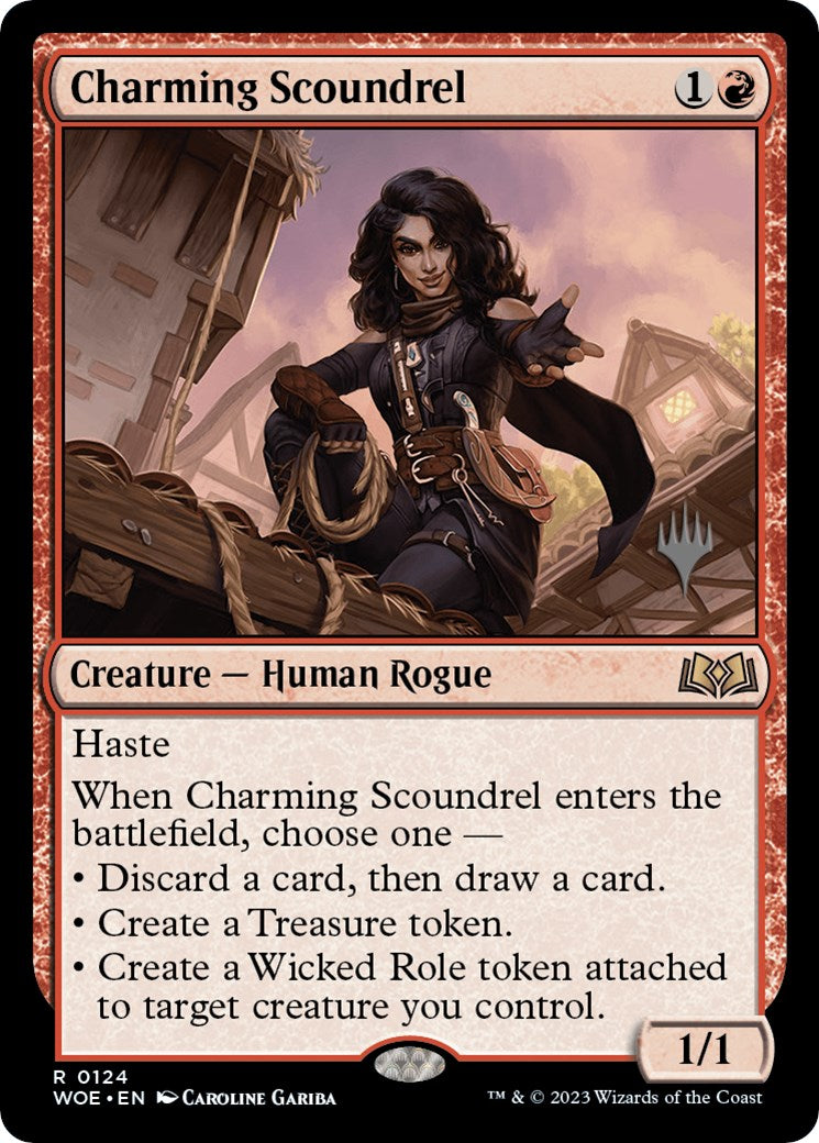 Charming Scoundrel (Promo Pack) [Wilds of Eldraine Promos] | Deep Dive Games St. Marys