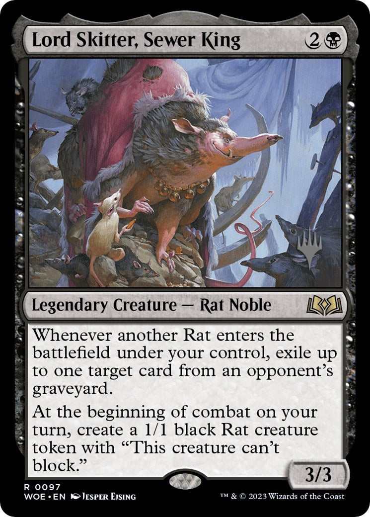 Lord Skitter, Sewer King (Promo Pack) [Wilds of Eldraine Promos] | Deep Dive Games St. Marys