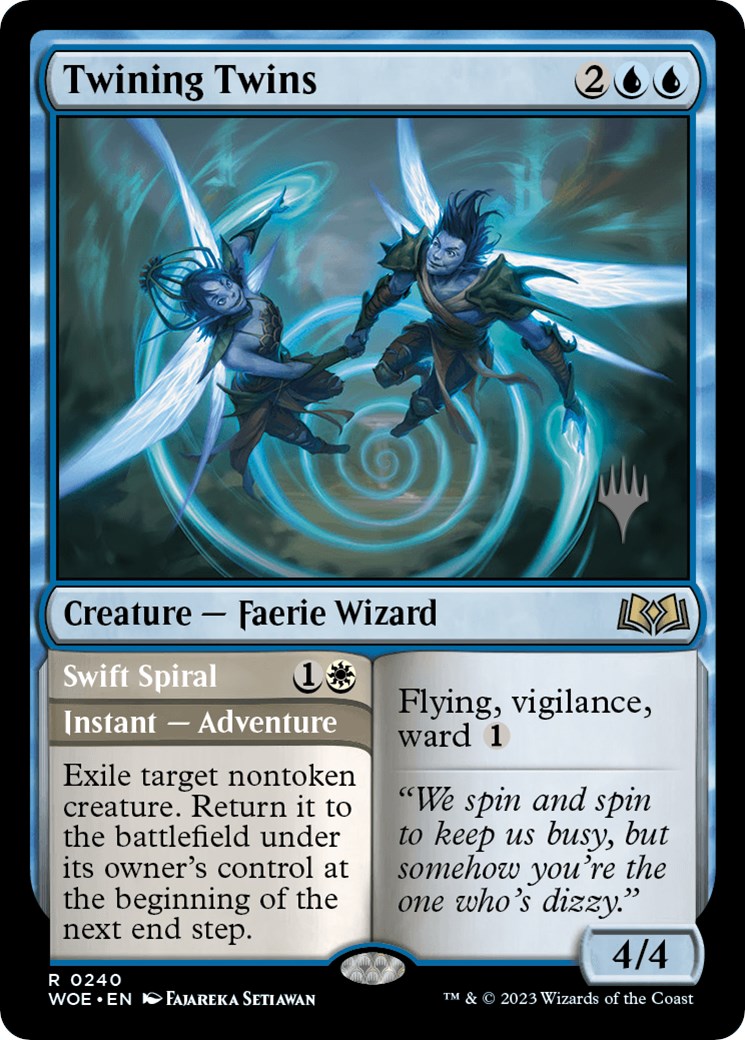 Twining Twins // Swift Spiral (Promo Pack) [Wilds of Eldraine Promos] | Deep Dive Games St. Marys