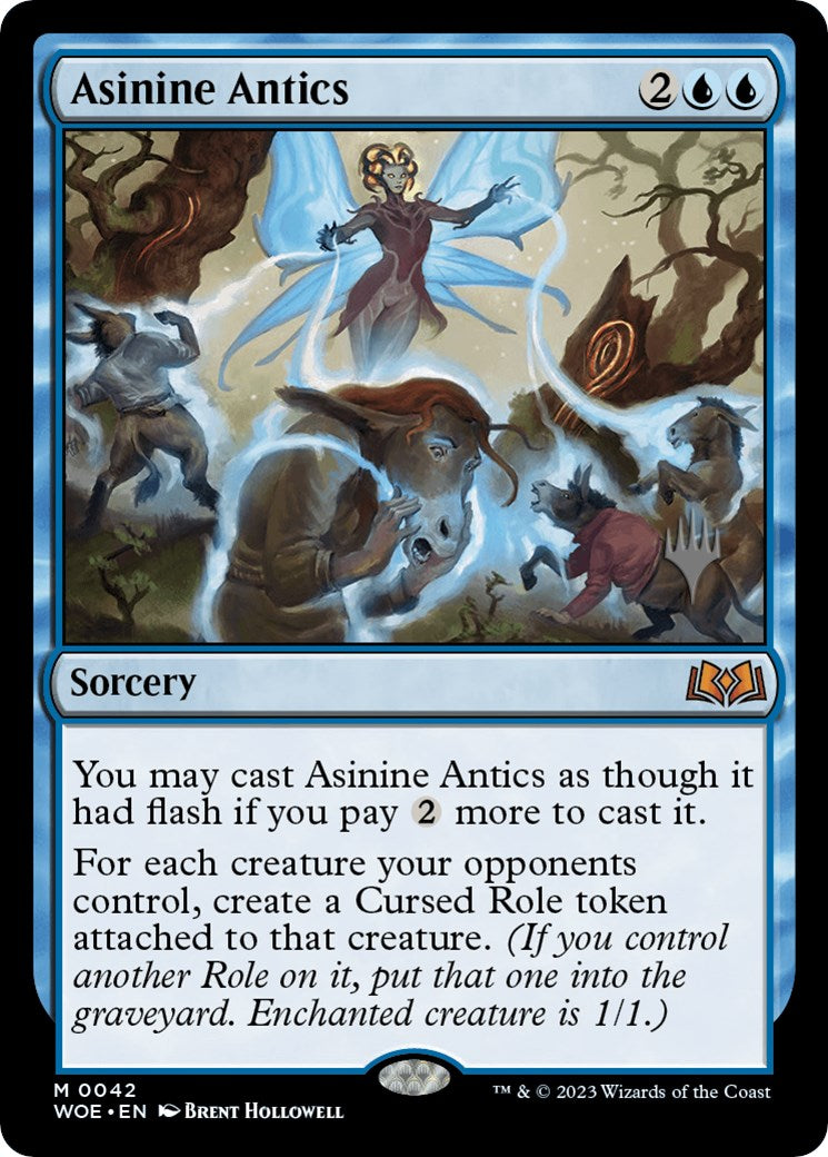 Asinine Antics (Promo Pack) [Wilds of Eldraine Promos] | Deep Dive Games St. Marys