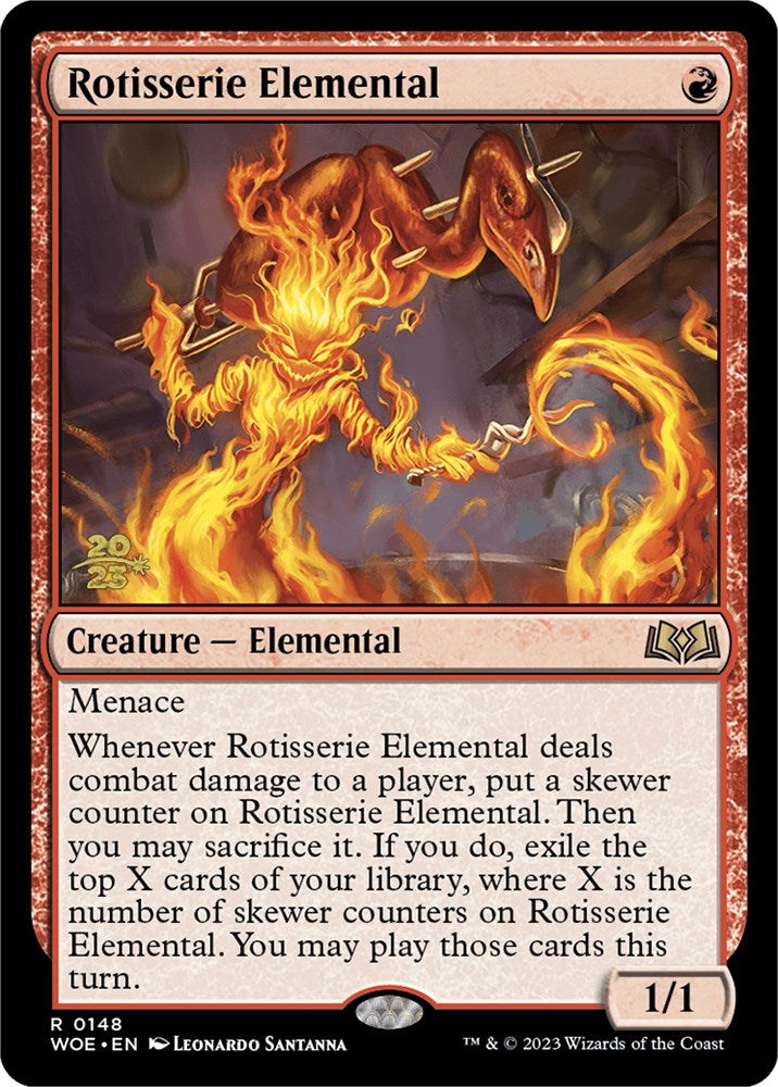 Rotisserie Elemental [Wilds of Eldraine Prerelease Promos] | Deep Dive Games St. Marys