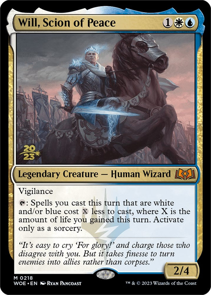 Will, Scion of Peace [Wilds of Eldraine Prerelease Promos] | Deep Dive Games St. Marys