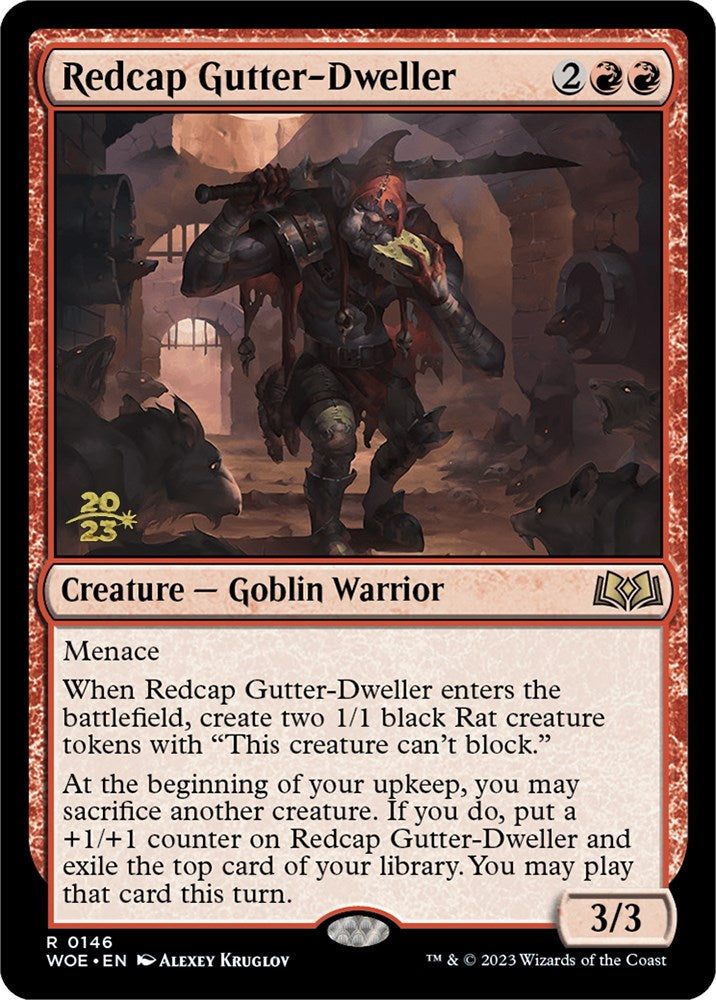 Redcap Gutter-Dweller [Wilds of Eldraine Prerelease Promos] | Deep Dive Games St. Marys