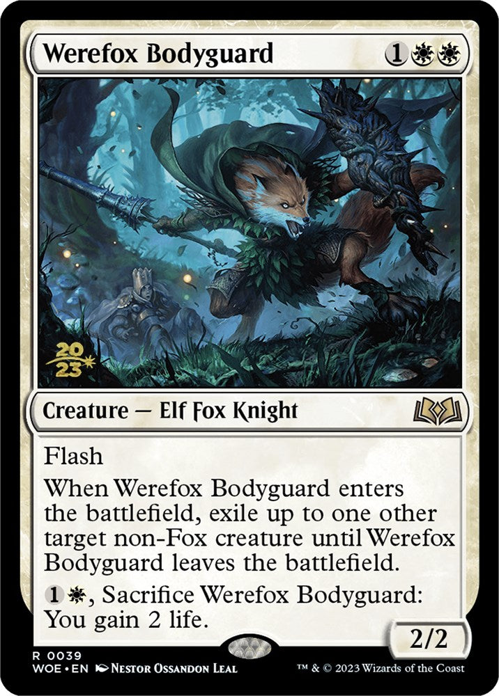 Werefox Bodyguard [Wilds of Eldraine Prerelease Promos] | Deep Dive Games St. Marys