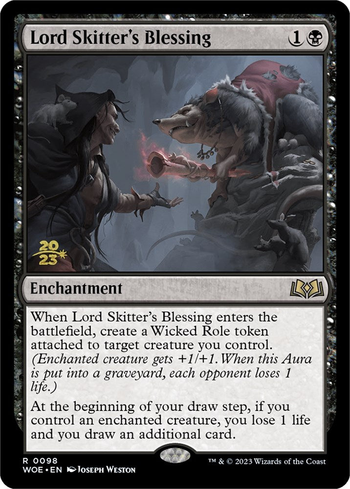 Lord Skitter's Blessing [Wilds of Eldraine Prerelease Promos] | Deep Dive Games St. Marys