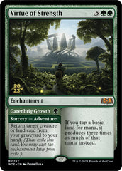Virtue of Strength // Garenbrig Growth [Wilds of Eldraine Prerelease Promos] | Deep Dive Games St. Marys