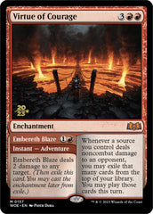 Virtue of Courage // Embereth Blaze [Wilds of Eldraine Prerelease Promos] | Deep Dive Games St. Marys