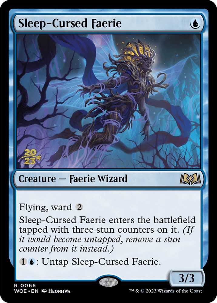 Sleep-Cursed Faerie [Wilds of Eldraine Prerelease Promos] | Deep Dive Games St. Marys