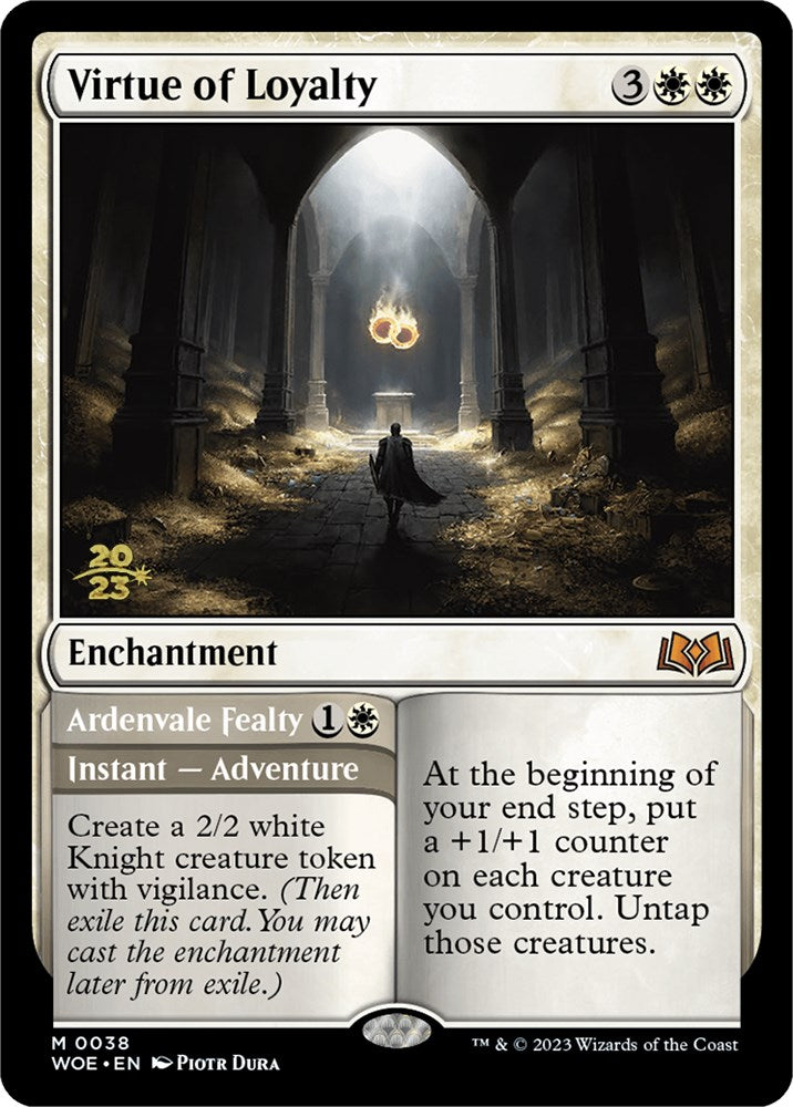 Virtue of Loyalty // Ardenvale Fealty [Wilds of Eldraine Prerelease Promos] | Deep Dive Games St. Marys