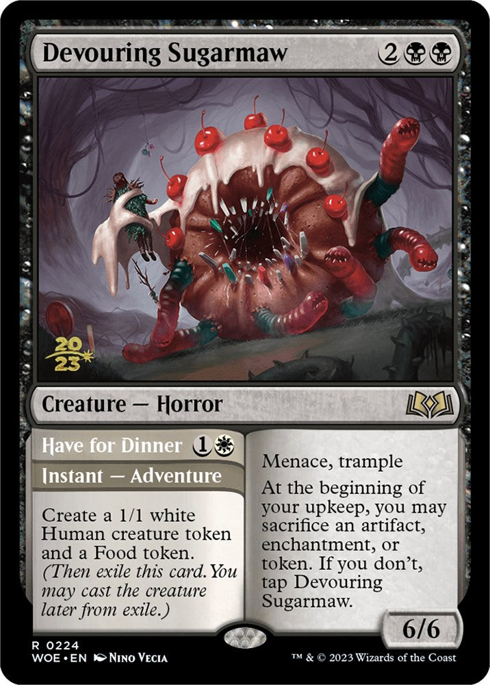 Devouring Sugarmaw // Have for Dinner [Wilds of Eldraine Prerelease Promos] | Deep Dive Games St. Marys