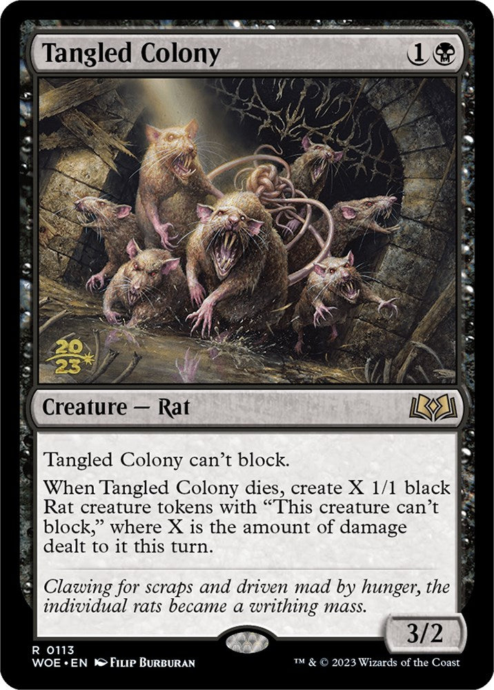 Tangled Colony [Wilds of Eldraine Prerelease Promos] | Deep Dive Games St. Marys