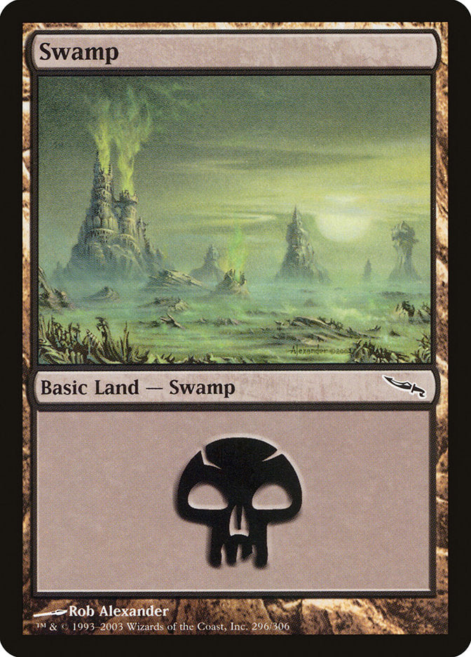 Swamp (296) [Mirrodin] | Deep Dive Games St. Marys