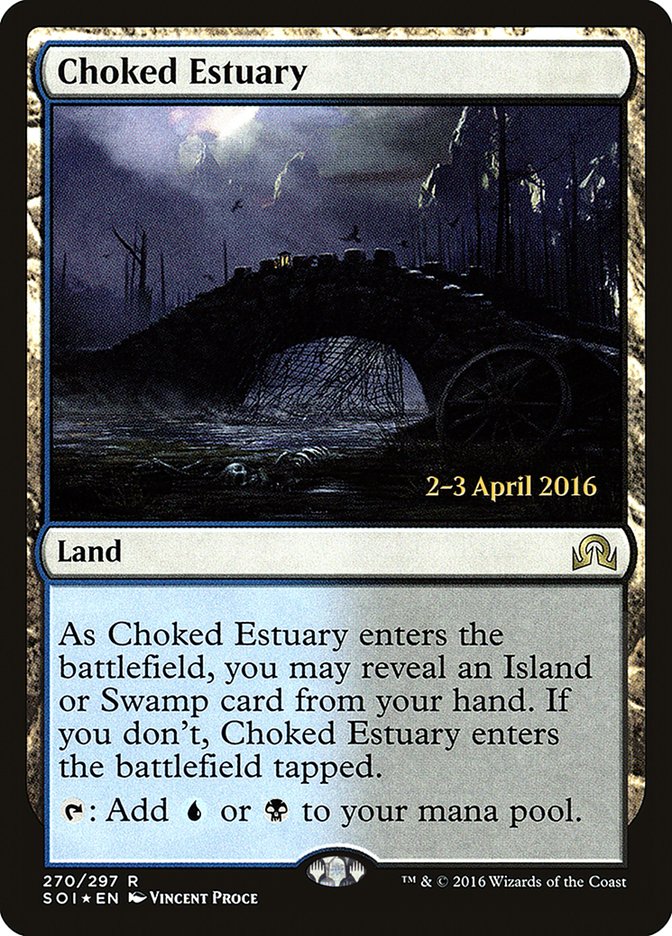 Choked Estuary [Shadows over Innistrad Prerelease Promos] | Deep Dive Games St. Marys