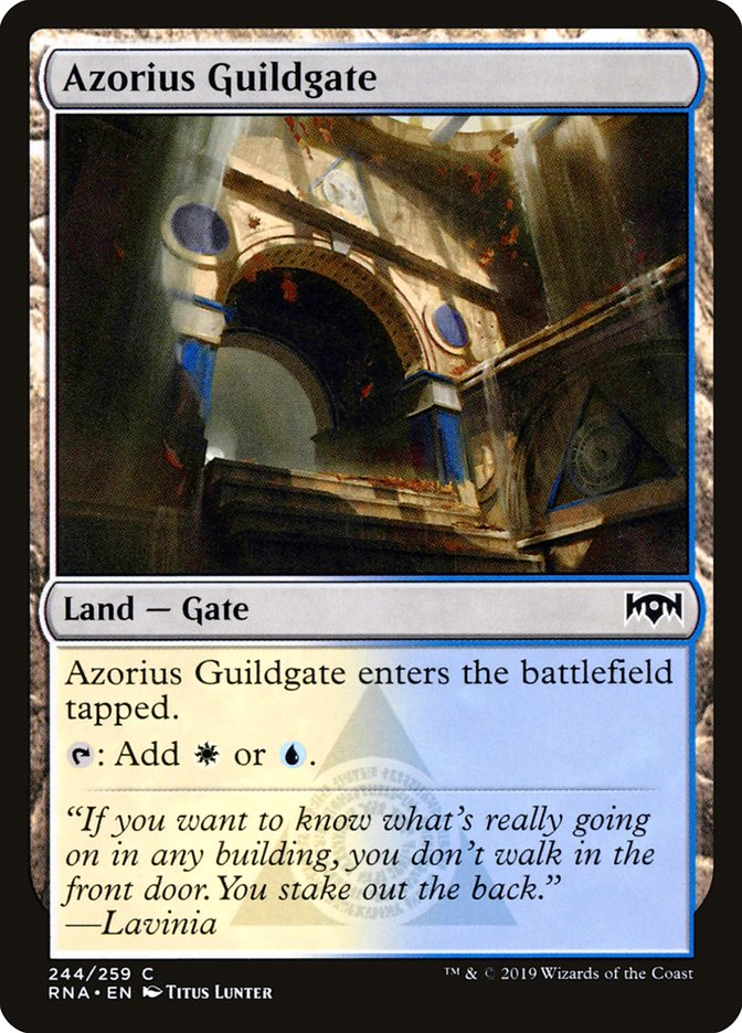 Azorius Guildgate (244/259) [Ravnica Allegiance] | Deep Dive Games St. Marys