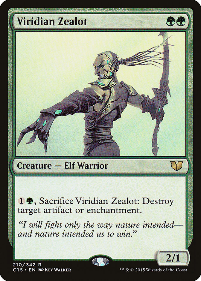 Viridian Zealot [Commander 2015] | Deep Dive Games St. Marys