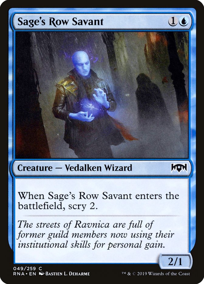 Sage's Row Savant [Ravnica Allegiance] | Deep Dive Games St. Marys