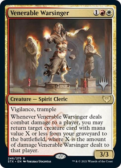 Venerable Warsinger (Promo Pack) [Strixhaven: School of Mages Promos] | Deep Dive Games St. Marys