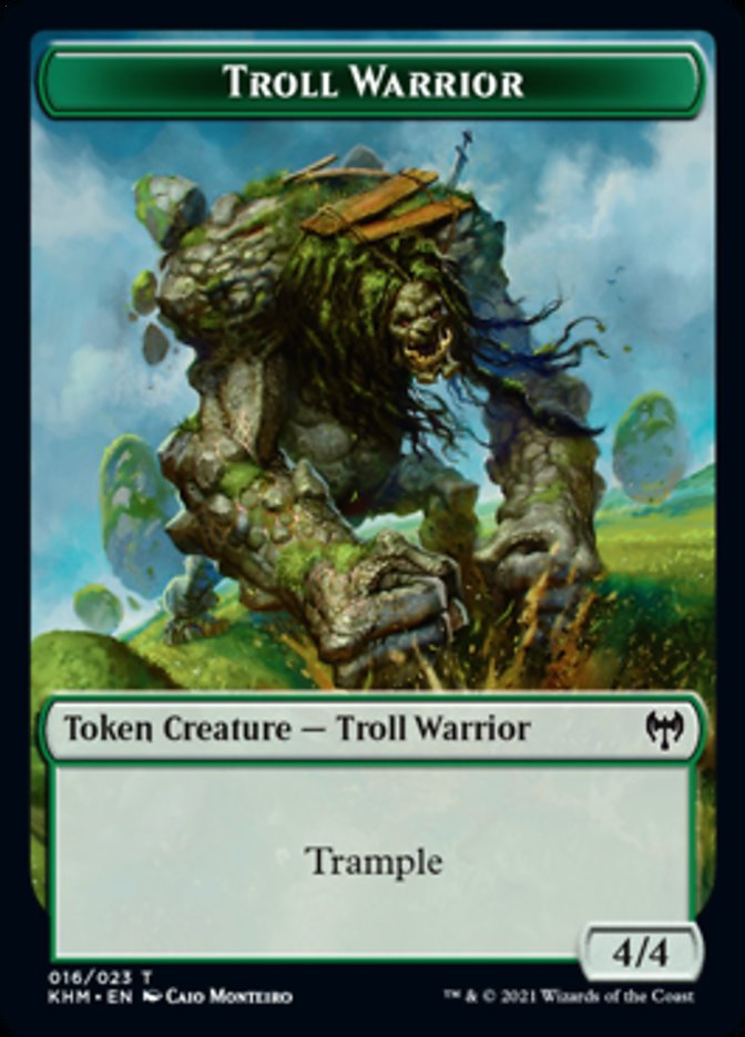 Troll Warrior Token [Kaldheim Tokens] | Deep Dive Games St. Marys