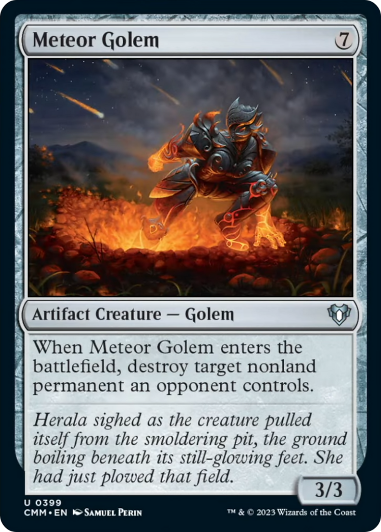 Meteor Golem [Commander Masters] | Deep Dive Games St. Marys