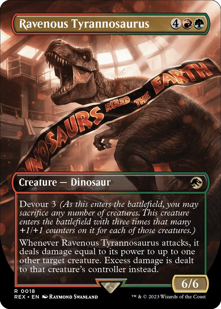 Ravenous Tyrannosaurus (Borderless) [Jurassic World Collection] | Deep Dive Games St. Marys