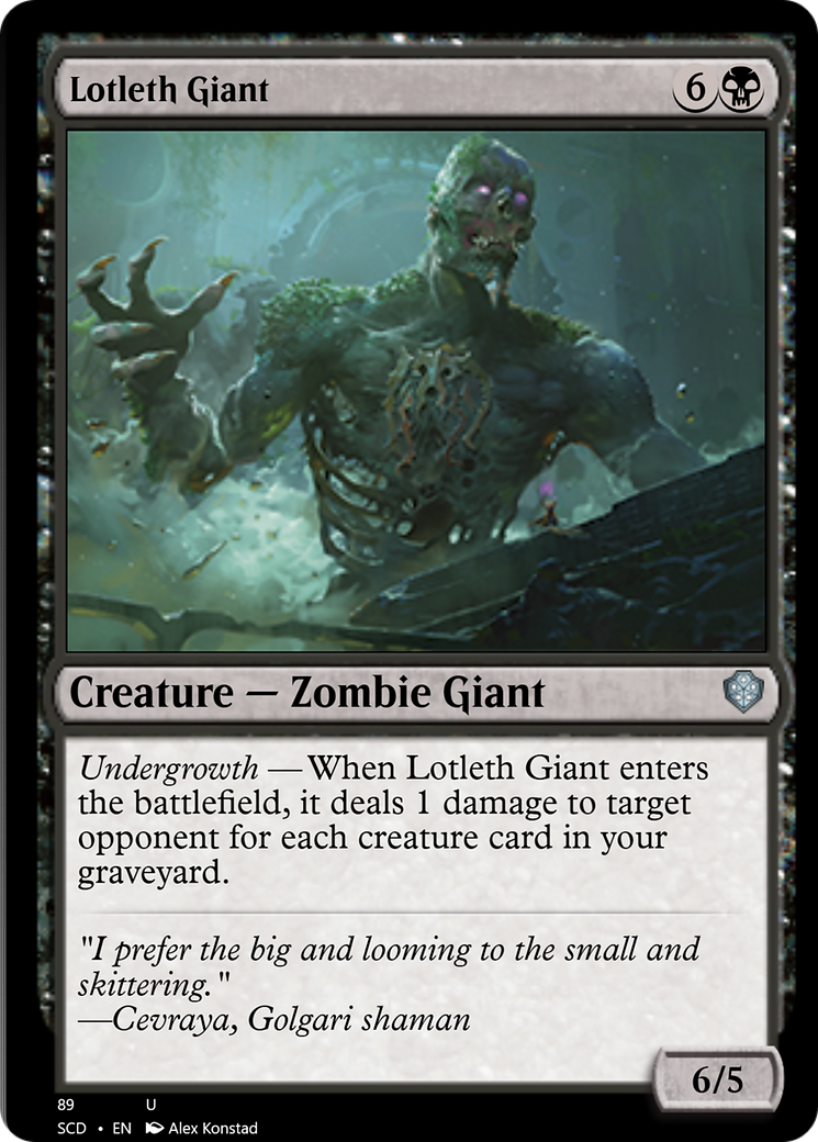 Lotleth Giant [Starter Commander Decks] | Deep Dive Games St. Marys