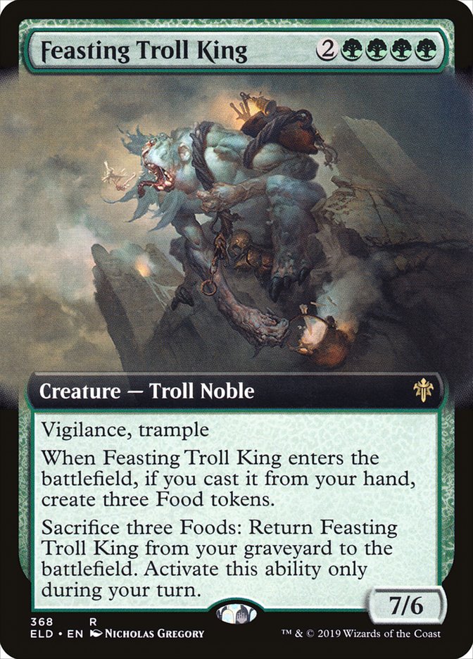 Feasting Troll King (Extended Art) [Throne of Eldraine] | Deep Dive Games St. Marys