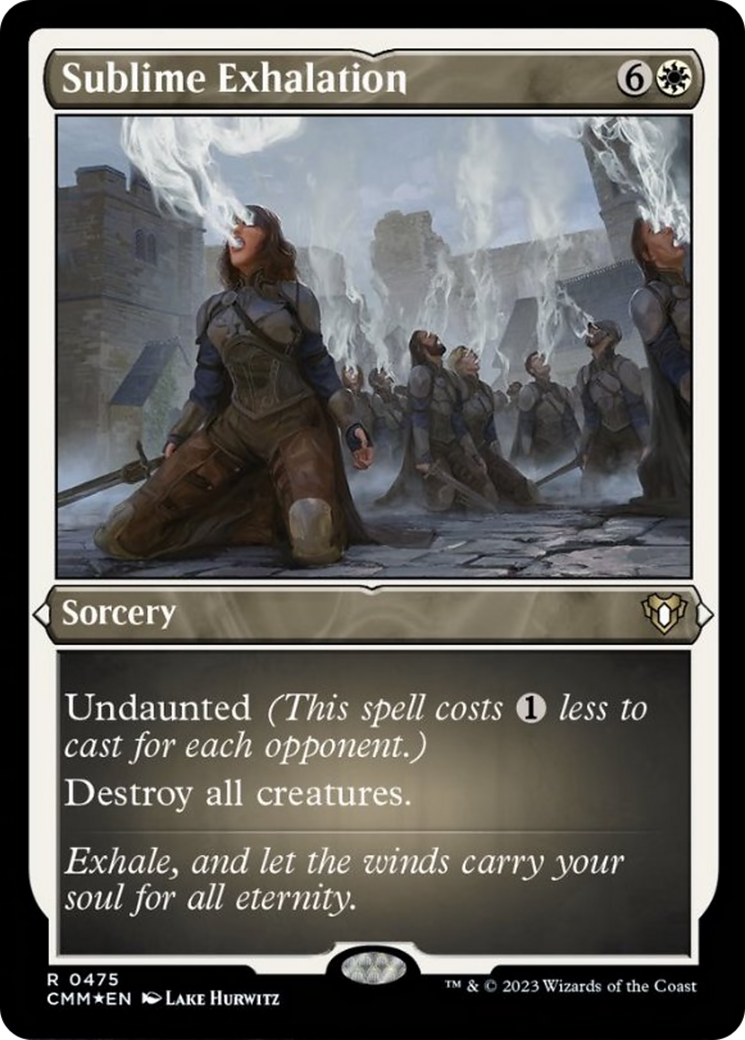 Sublime Exhalation (Foil Etched) [Commander Masters] | Deep Dive Games St. Marys