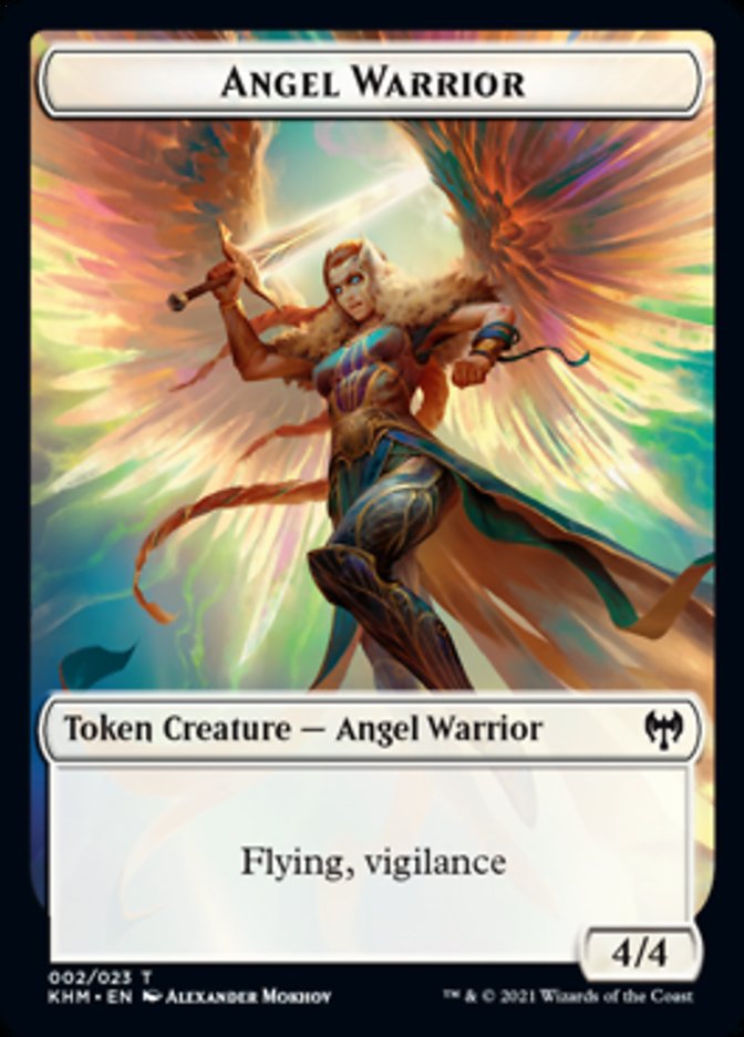 Angel Warrior Token [Kaldheim Tokens] | Deep Dive Games St. Marys