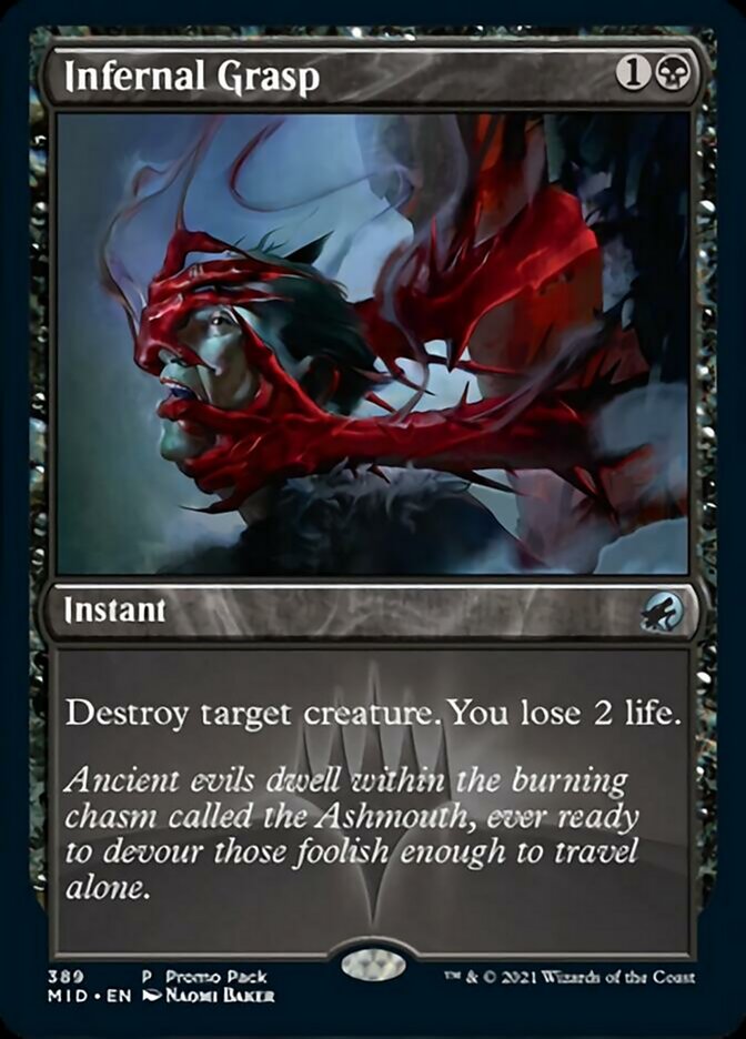 Infernal Grasp (Promo Pack) [Innistrad: Midnight Hunt Promos] | Deep Dive Games St. Marys